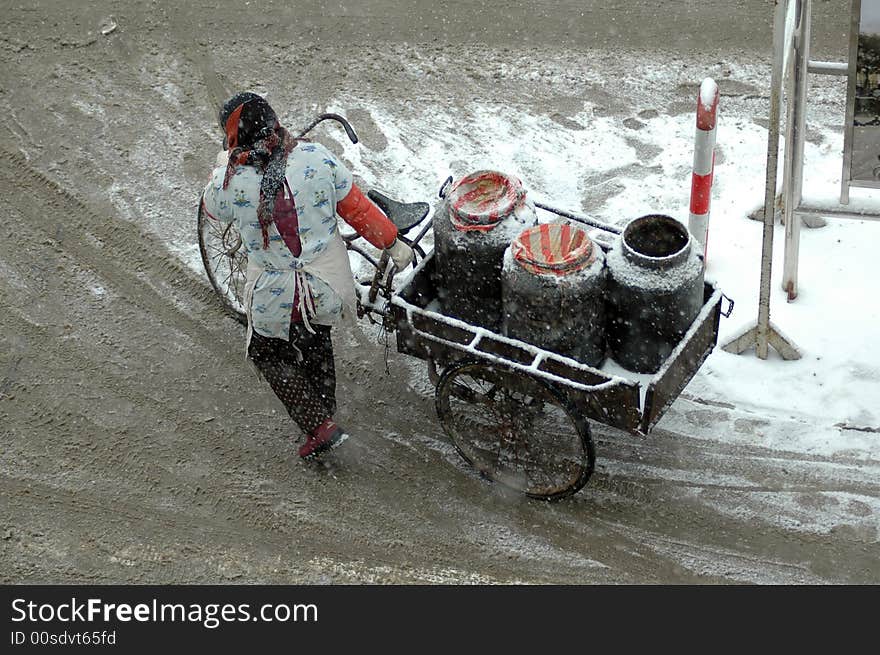 Heavy snow south China