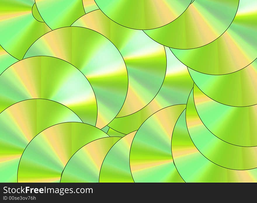 An image of digital disc composing fractal shapes. An image of digital disc composing fractal shapes.