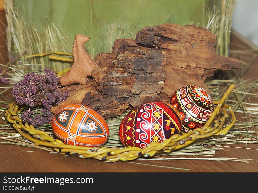 Easter Eggs composition