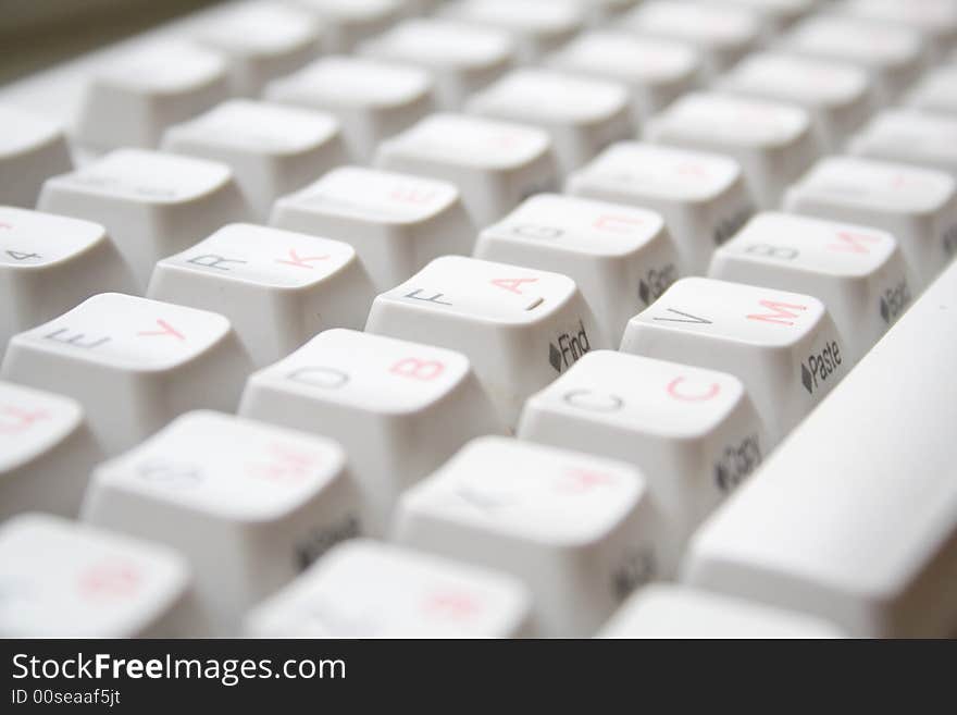 Keyboard with russian button keys background. Keyboard with russian button keys background