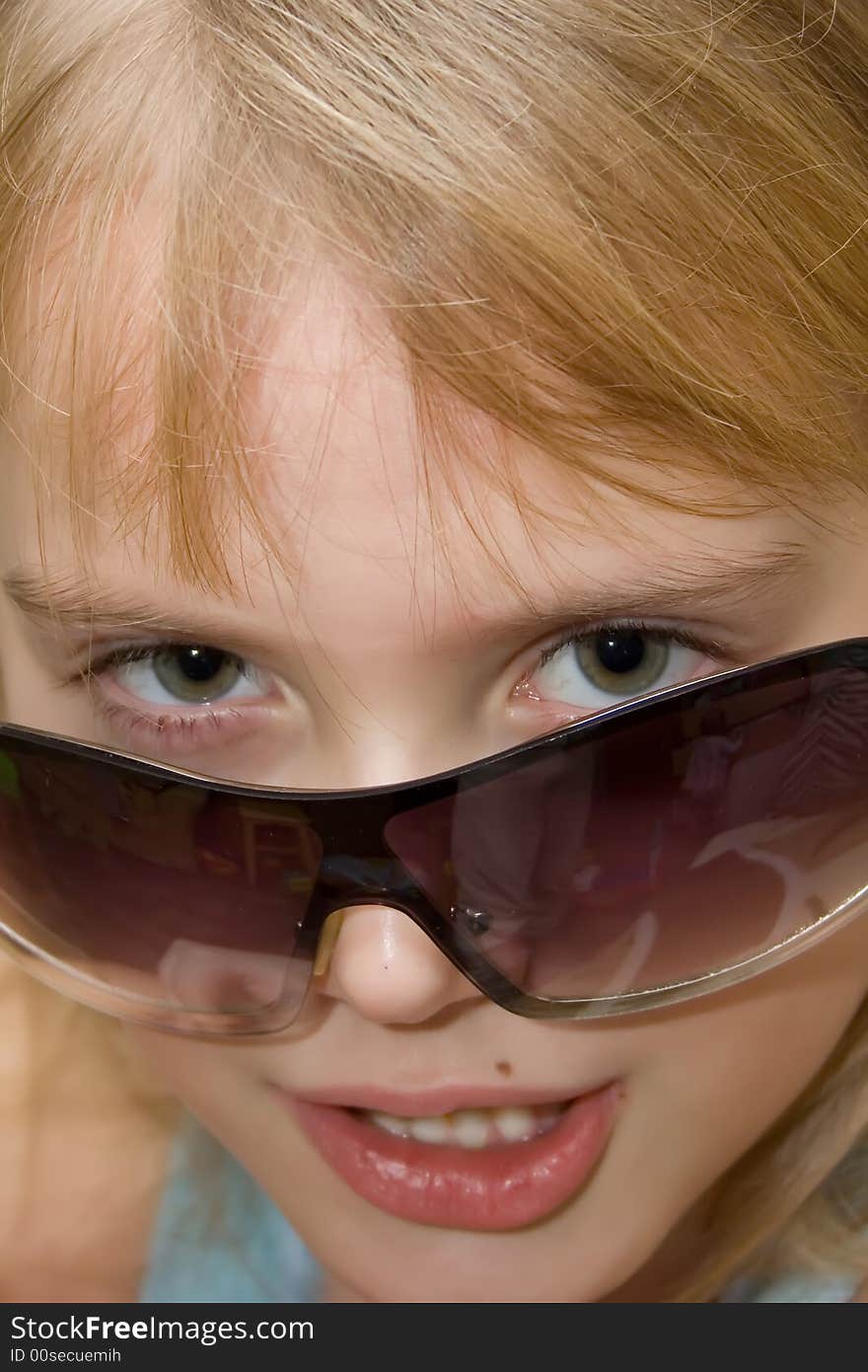 Color portrait of young girl. Color portrait of young girl