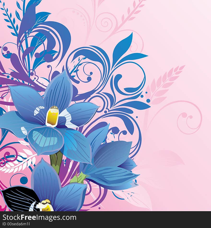 Abstract floral background