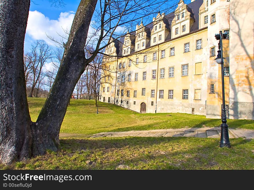 Big palace in Olesnica, Poland