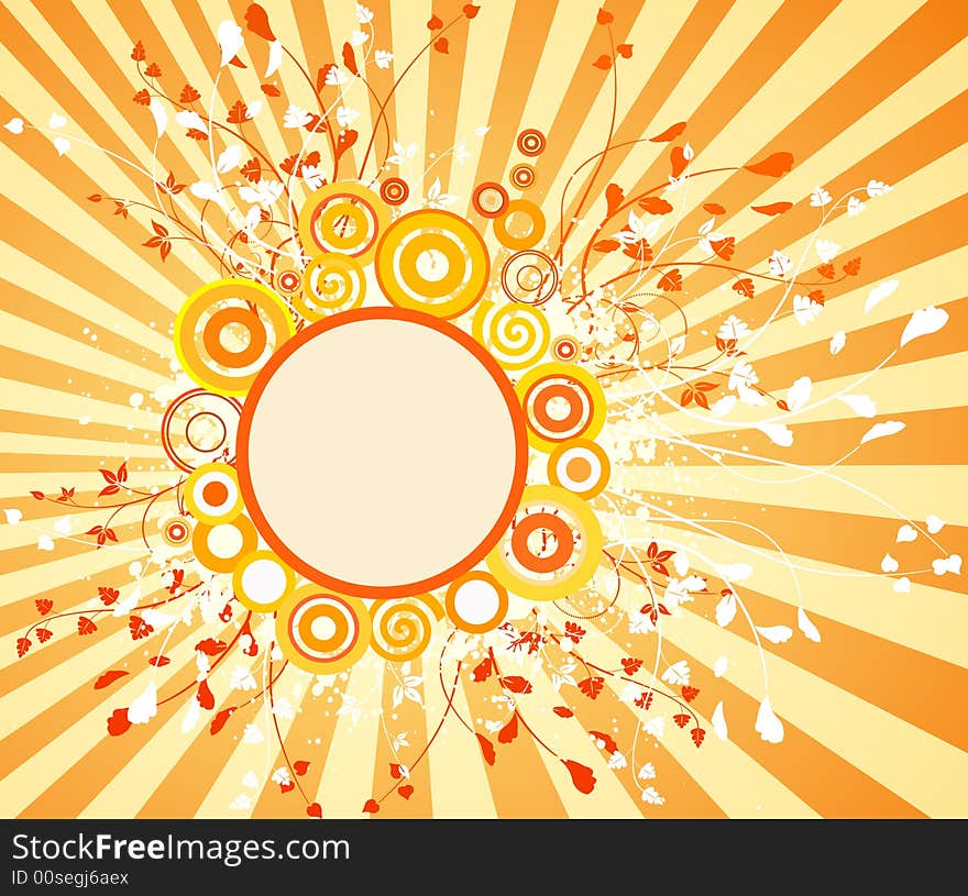 Abstract spring vector background illustration. Abstract spring vector background illustration