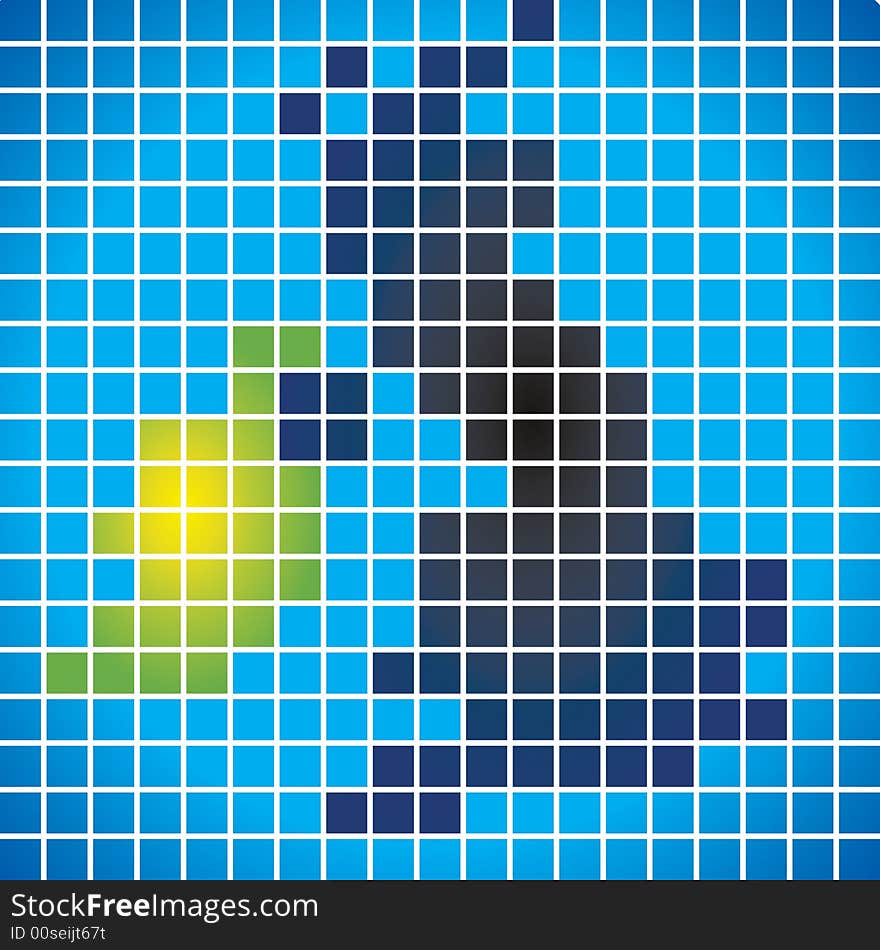 Grid Matrix of Great Britain showing Ireland