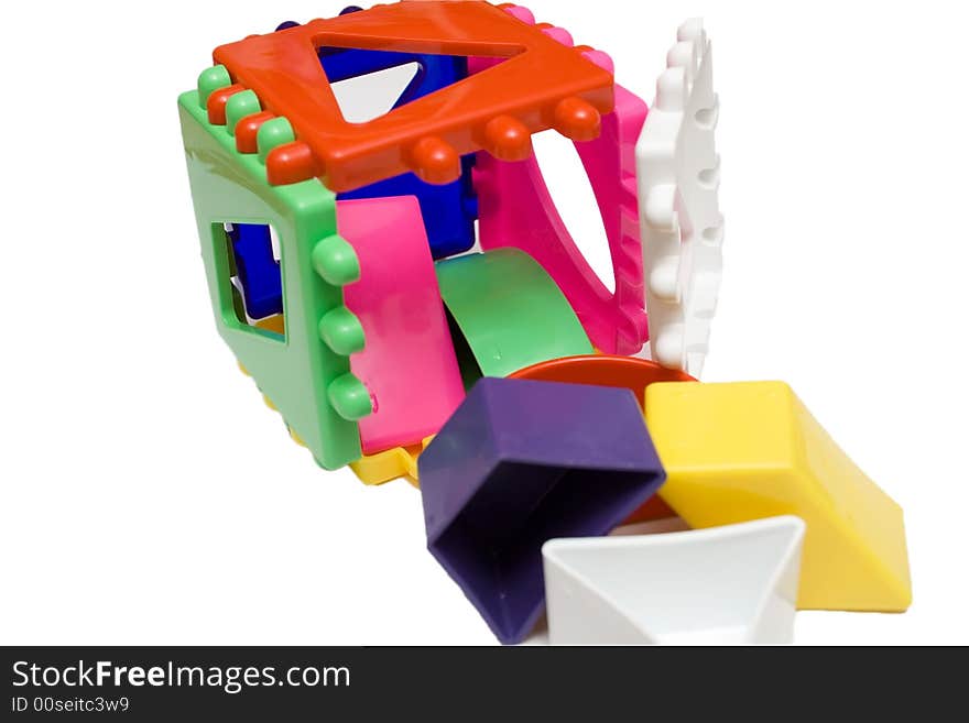 Baby Logical Cube On  Isolated Background