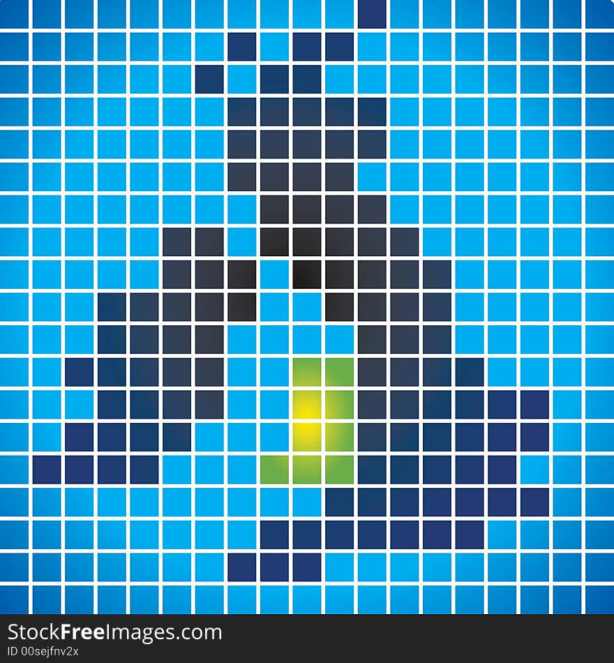 Grid Matrix of Great Britain showing Wales