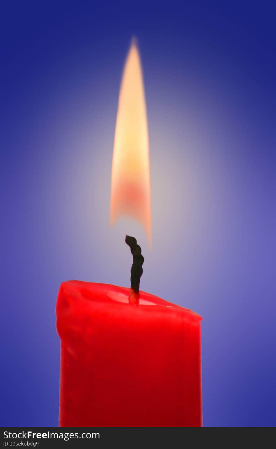 A flame of a candle. A flame of a candle