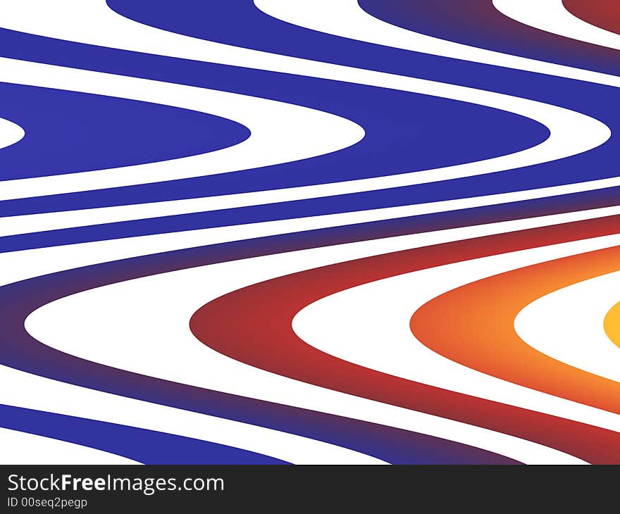 A fractal background consisting of multi-colored curvy stripes.