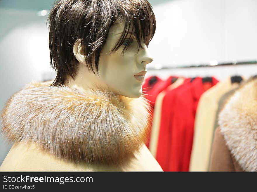 Mannequin Woman With Fur