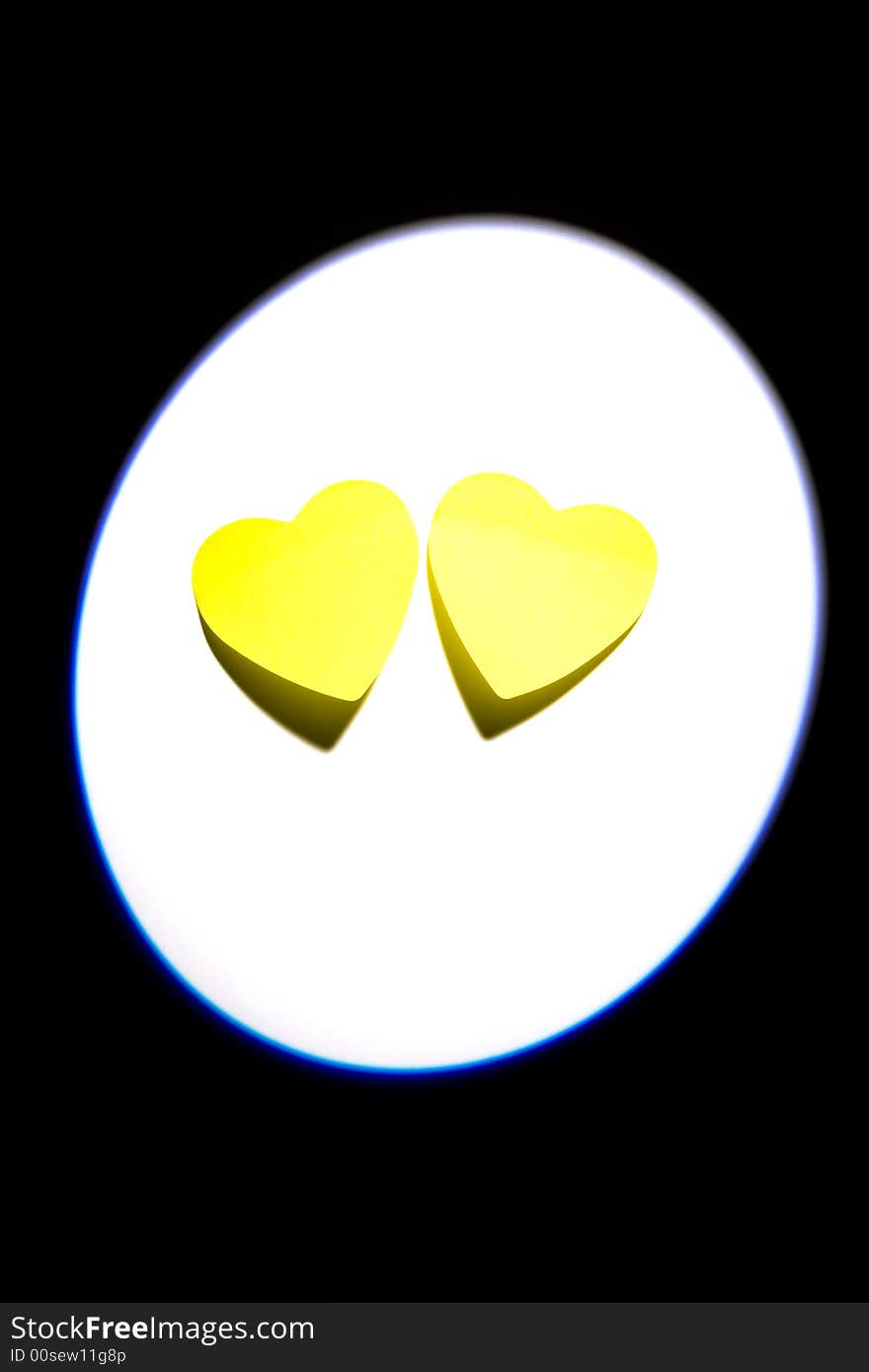 Two sticky hearts