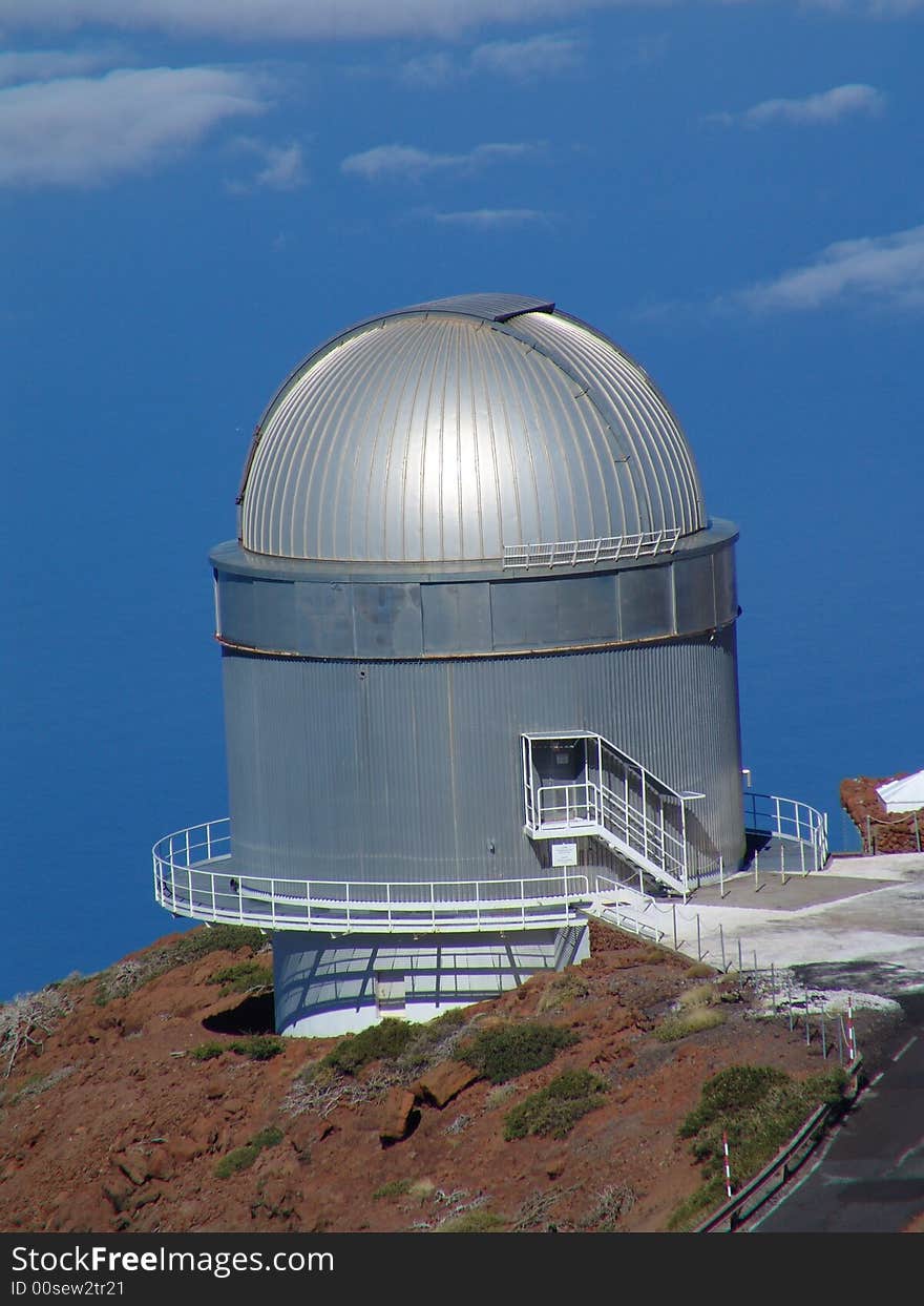 A view at an observatory at La Palma. A view at an observatory at La Palma.