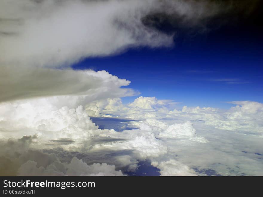 Foto taken from a Gulf Air aircraft overhead the Indian continental June 2007. Foto taken from a Gulf Air aircraft overhead the Indian continental June 2007