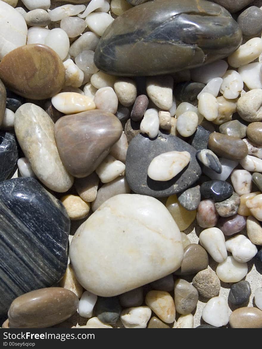 Some rocks laying on on the ground