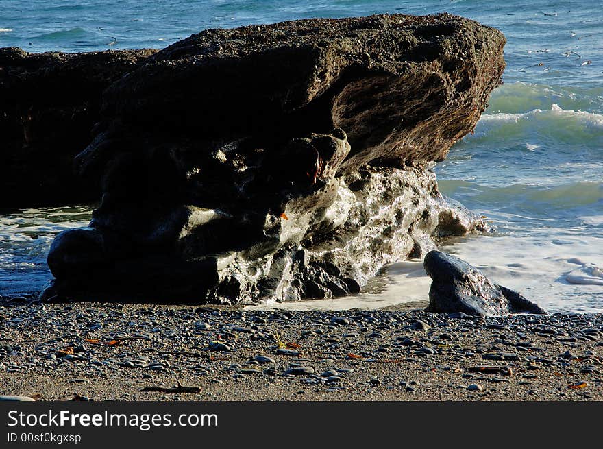 Rocks in the waves