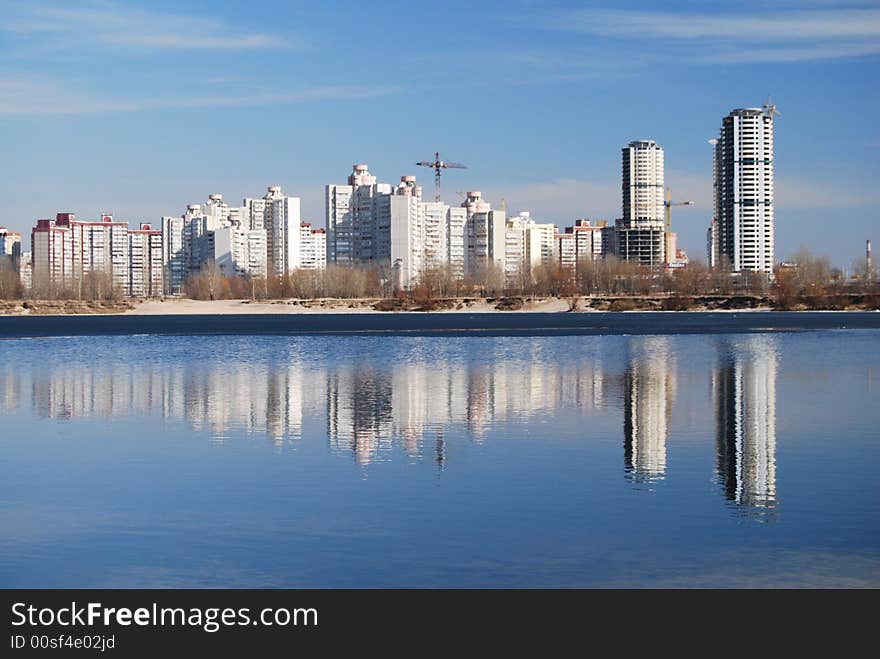 City view from water