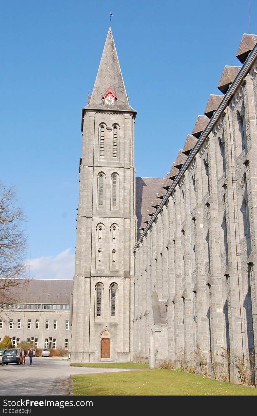 View on a Belgian monastery. View on a Belgian monastery