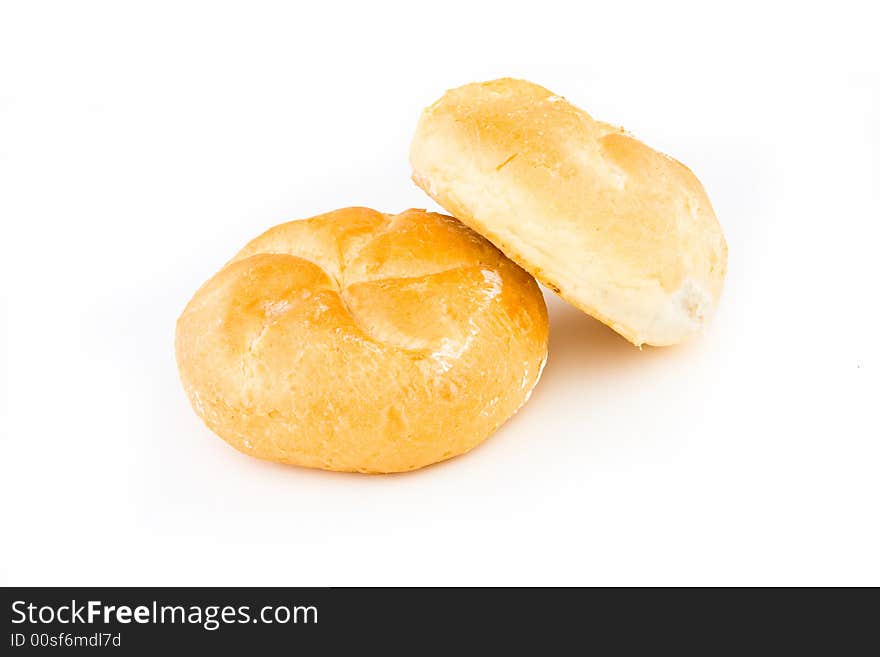 White bread isolated over white background. White bread isolated over white background