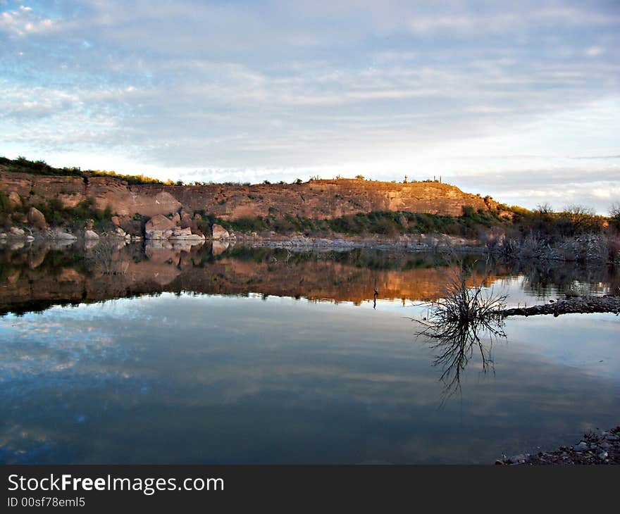 Reflections on the water