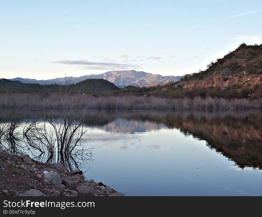 Reflections on the lake