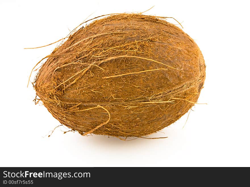 Coconut isolated over white background