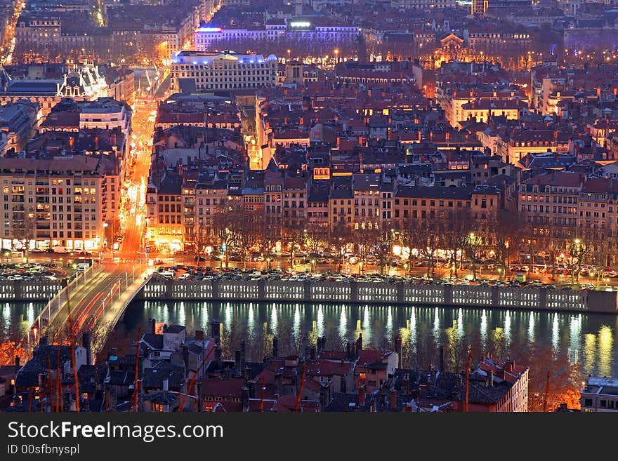 Old Lyon At Night