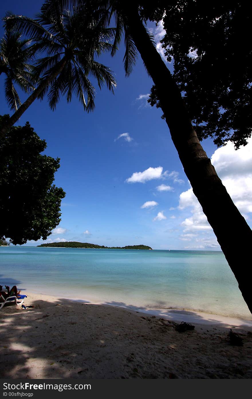 The main beach at Koh Samui. The main beach at Koh Samui