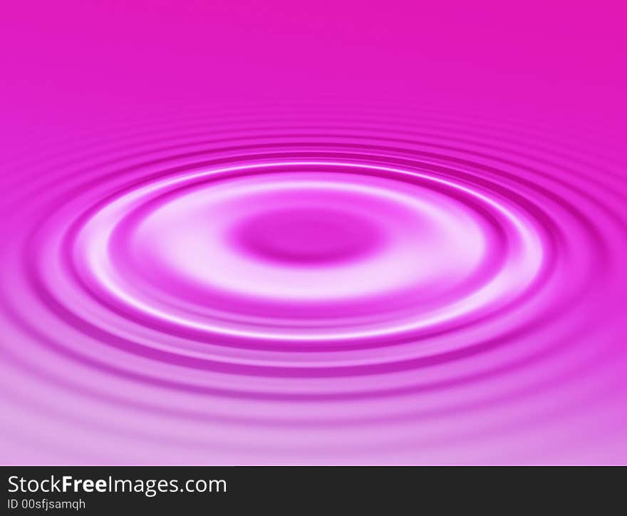 Water background with a water crater in the center