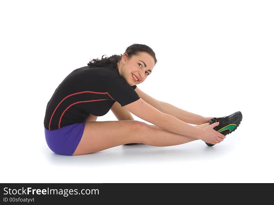 Woman practicing fitness