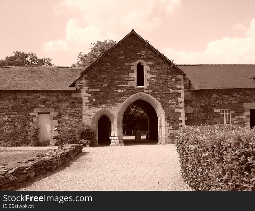 Abbey of Notre-Dame-de-Bon-Repos (Brittany, France, Department coasts of armor). Abbey of Notre-Dame-de-Bon-Repos (Brittany, France, Department coasts of armor)