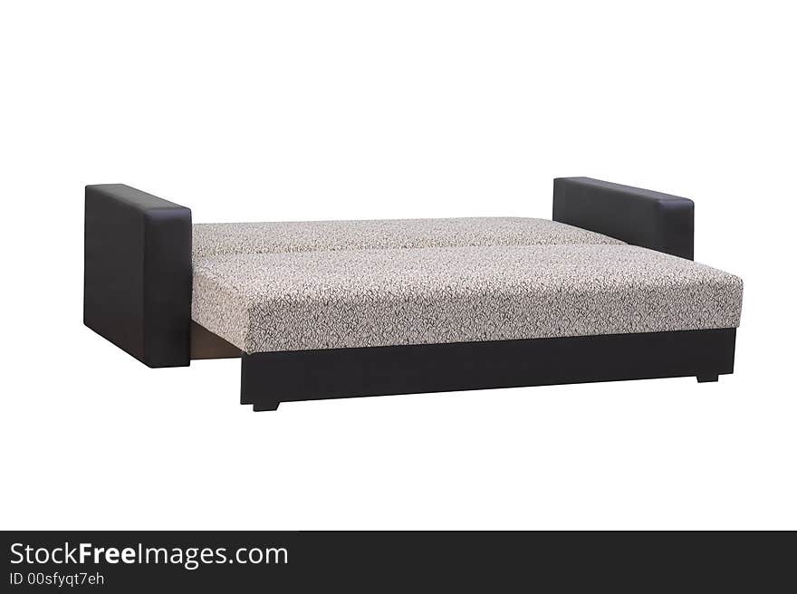 A sofa isolated on a white background