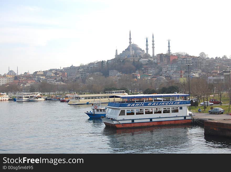 Suleymaniye mosque Golden Horn