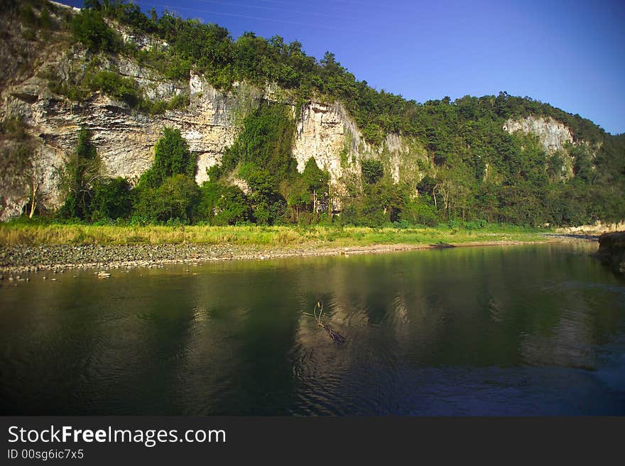 Mogote mountain formation, near Toro Negro River in Ciales ,Puerto Rico