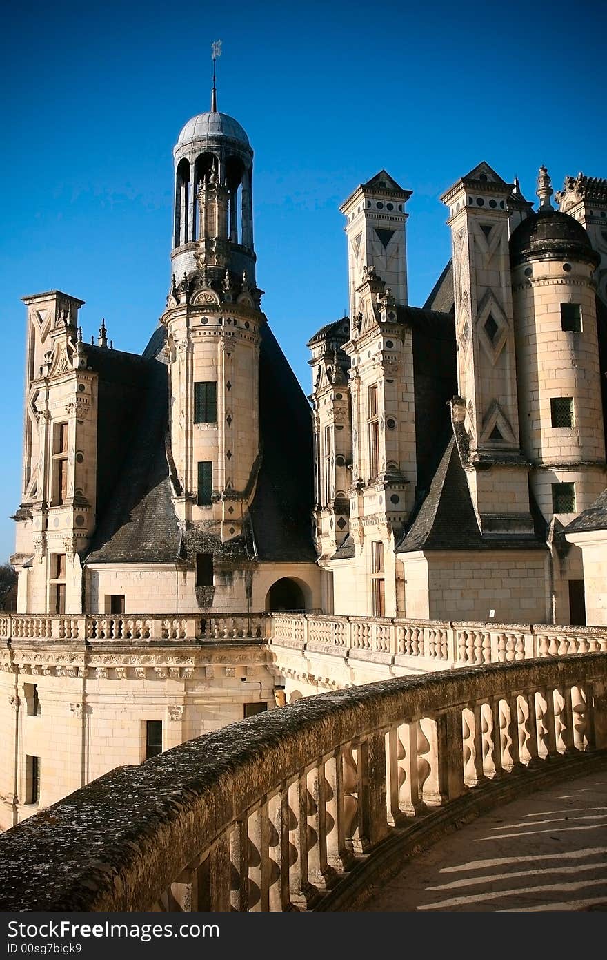 Morning at champord castle，bigest castle in france.near from Loire River。. Morning at champord castle，bigest castle in france.near from Loire River。