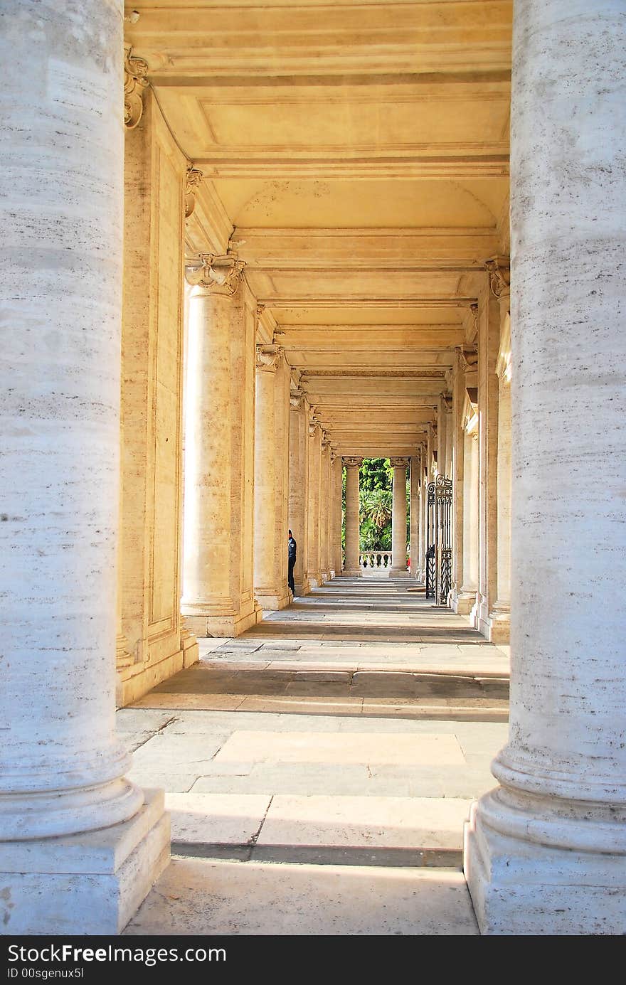 Roman colonnade