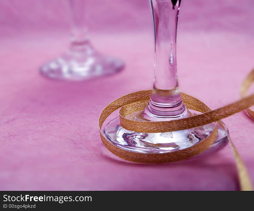 Close-up of  two glasses of wine