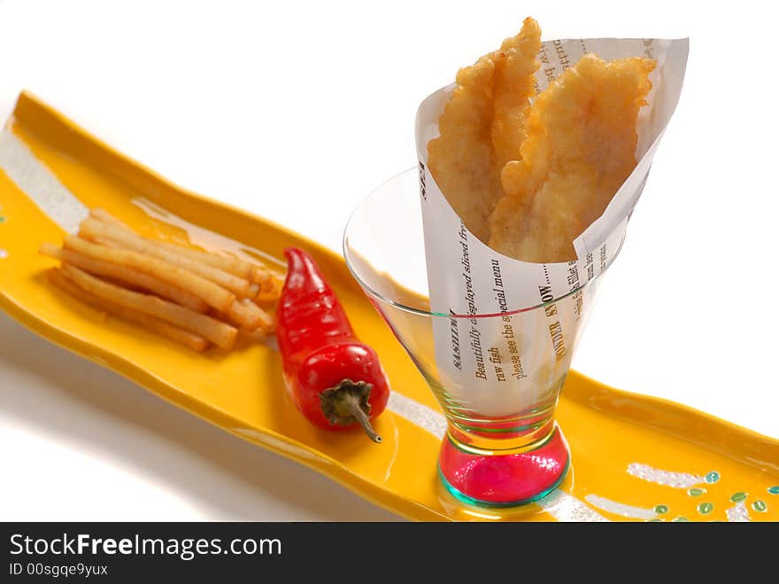 Asian version of fish and chips