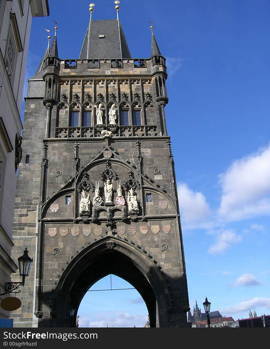 Tower on Charles Bridge Prague