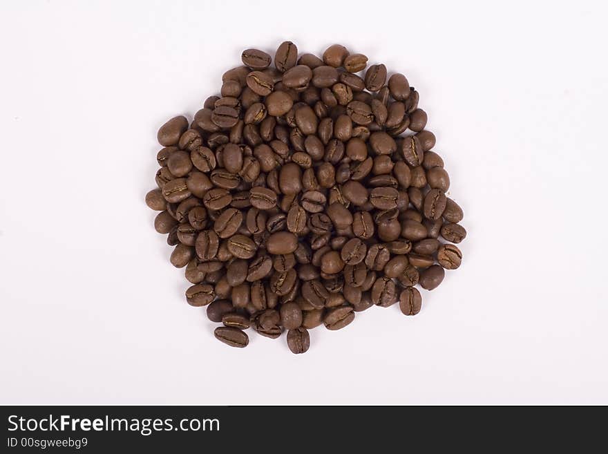 Coffee Beans. Isolated on white background.