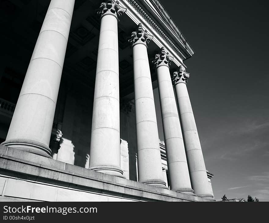 Columns of Washington State Capitol, Olympia, WA. Columns of Washington State Capitol, Olympia, WA