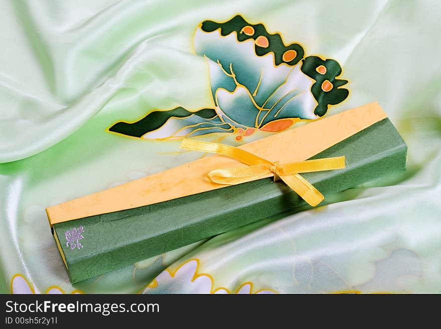 Gift Box On Silk