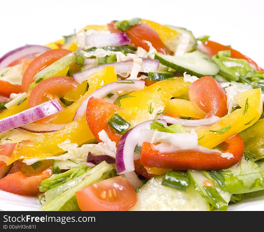 Salad from fresh vegetables