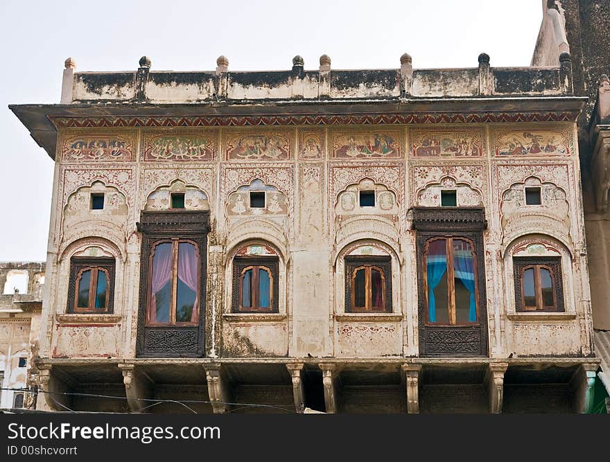 Tipical haveli in Mandawa, India. Tipical haveli in Mandawa, India.