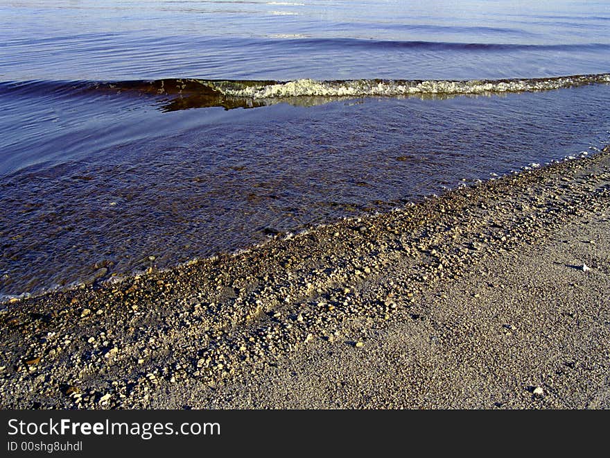 There  is   Volga river in summer day. There  is   Volga river in summer day