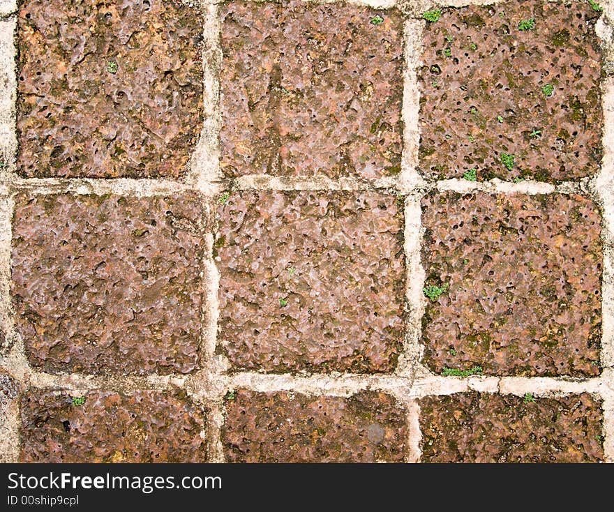 Tiles made of stones which in turn is made from ancient coral. Tiles made of stones which in turn is made from ancient coral