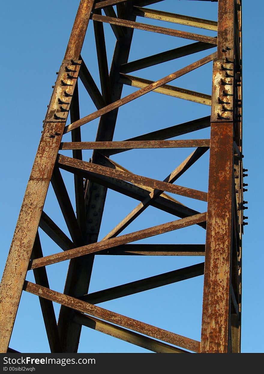 Detail of high voltage tower