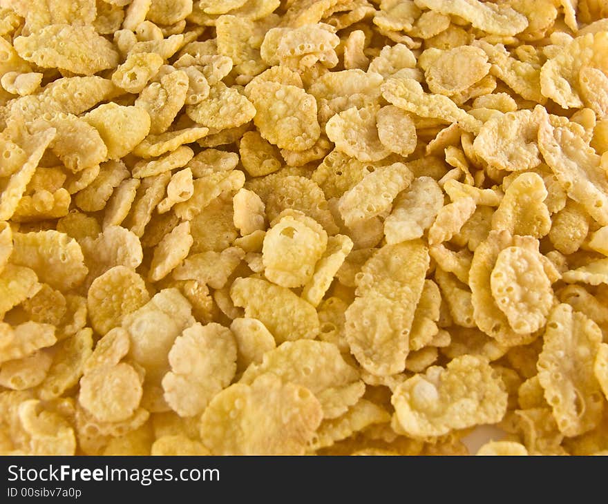 Corn flakes background