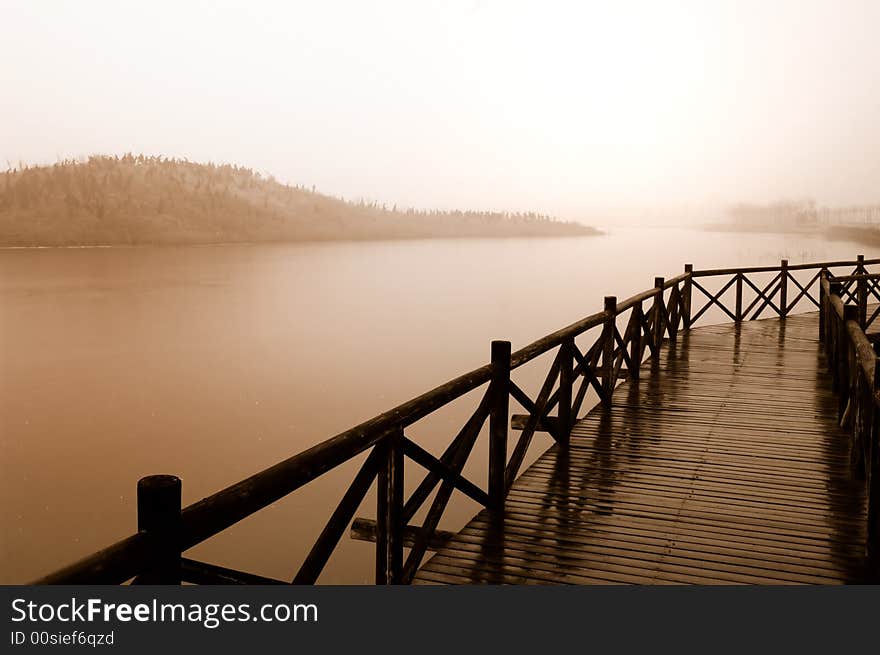 Wooden bridge