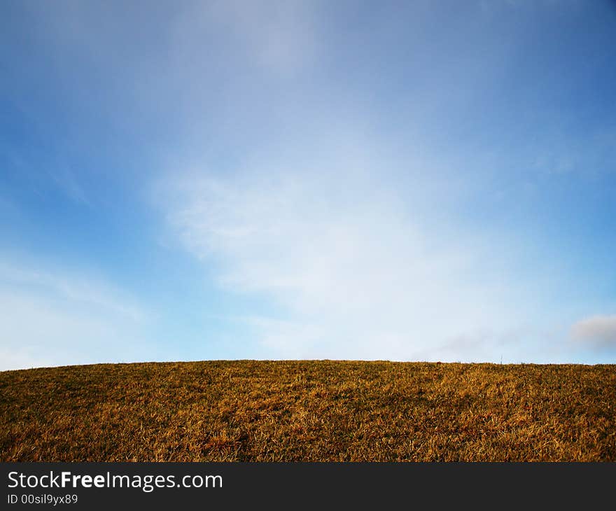 Image of sky and grass. Image of sky and grass