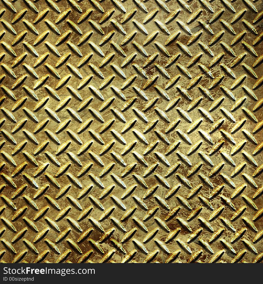 Metal diamond plate texture in grunge style. Metal diamond plate texture in grunge style